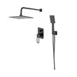 Душевой гарнитур IDDIS скрытого монтажа с тропическим душем и ручным душем, черный матовый, Slide, SLIBL02i67