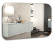Зеркало для ванной AQUANIKA Basic с подсветкой, датчик движения, часы /80х55/, AQB5580RU44
