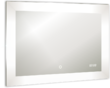 Зеркало для ванной AZARIO Норма - 6 800*600 (часы + сенсорный выключатель + подогрев + радио + bluetooth + термометр), ФР-00001044